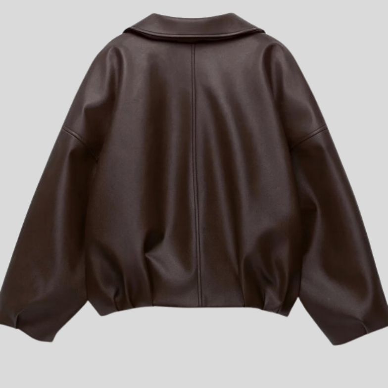 Calien&Carmel Kahverengi Artificial Deri Jackets