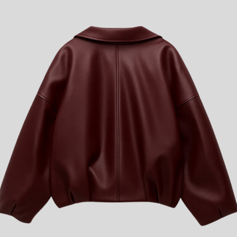 Calien&Carmel Bordo Artificial Deri Jackets