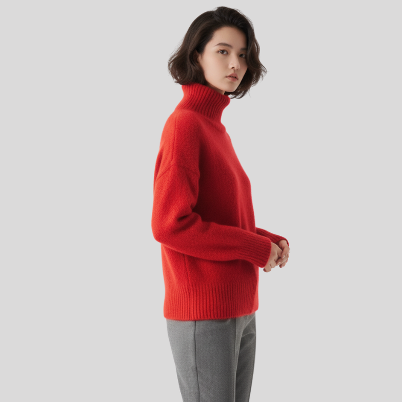 Calien&Carmel Kırmızı Merin Kazak