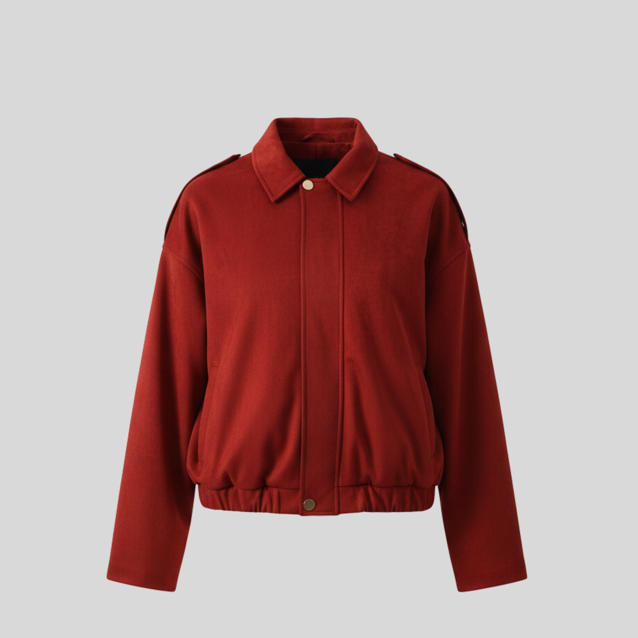 Calien&Carmel Bordo Süet Flight Ceket