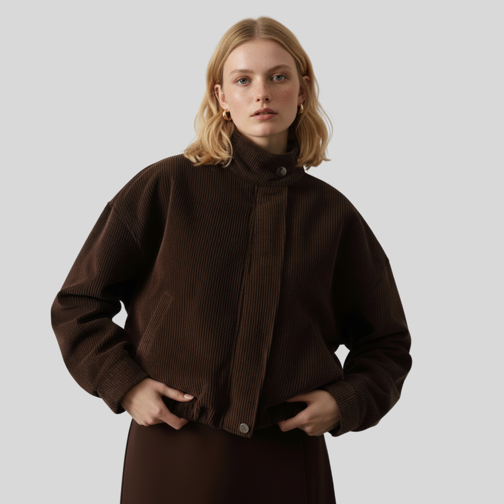 Calien&Carmel Velvet Çizgili Ceket