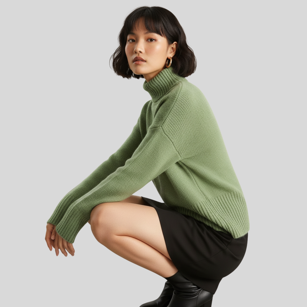 Calien&Carmel Yeşil Merin Kazak